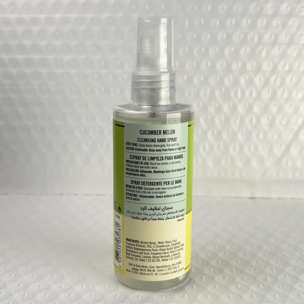 Bath & Body‎ Works CUCUMBER MELON Anti-Bacterial Hand Spray 3 oz